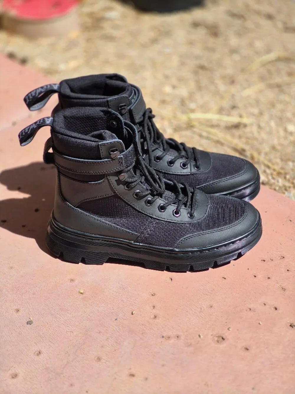 Dr. Martins CombsTech Poly Casual Boots  Black Men's Size 7